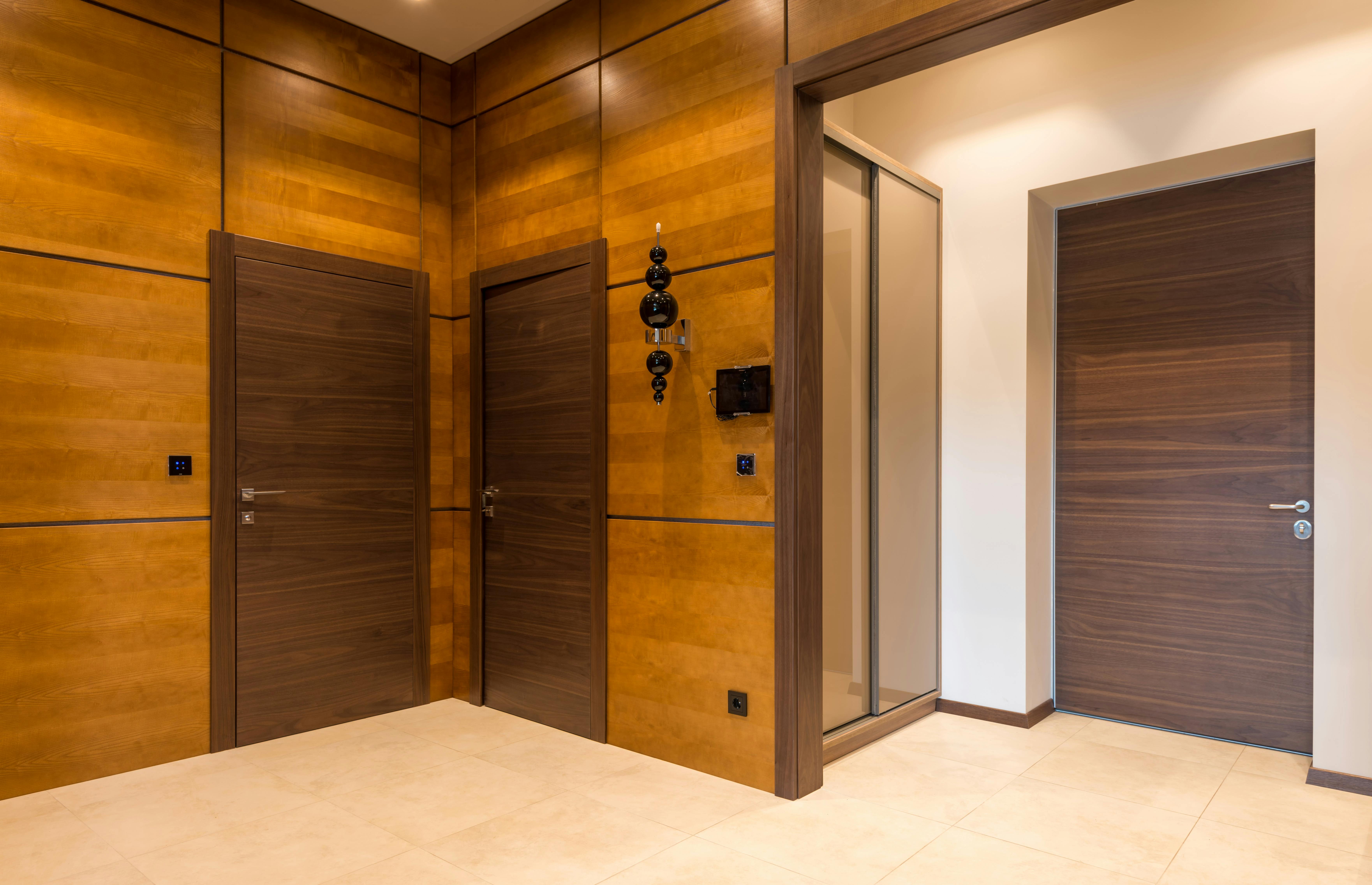 Professional door installation work